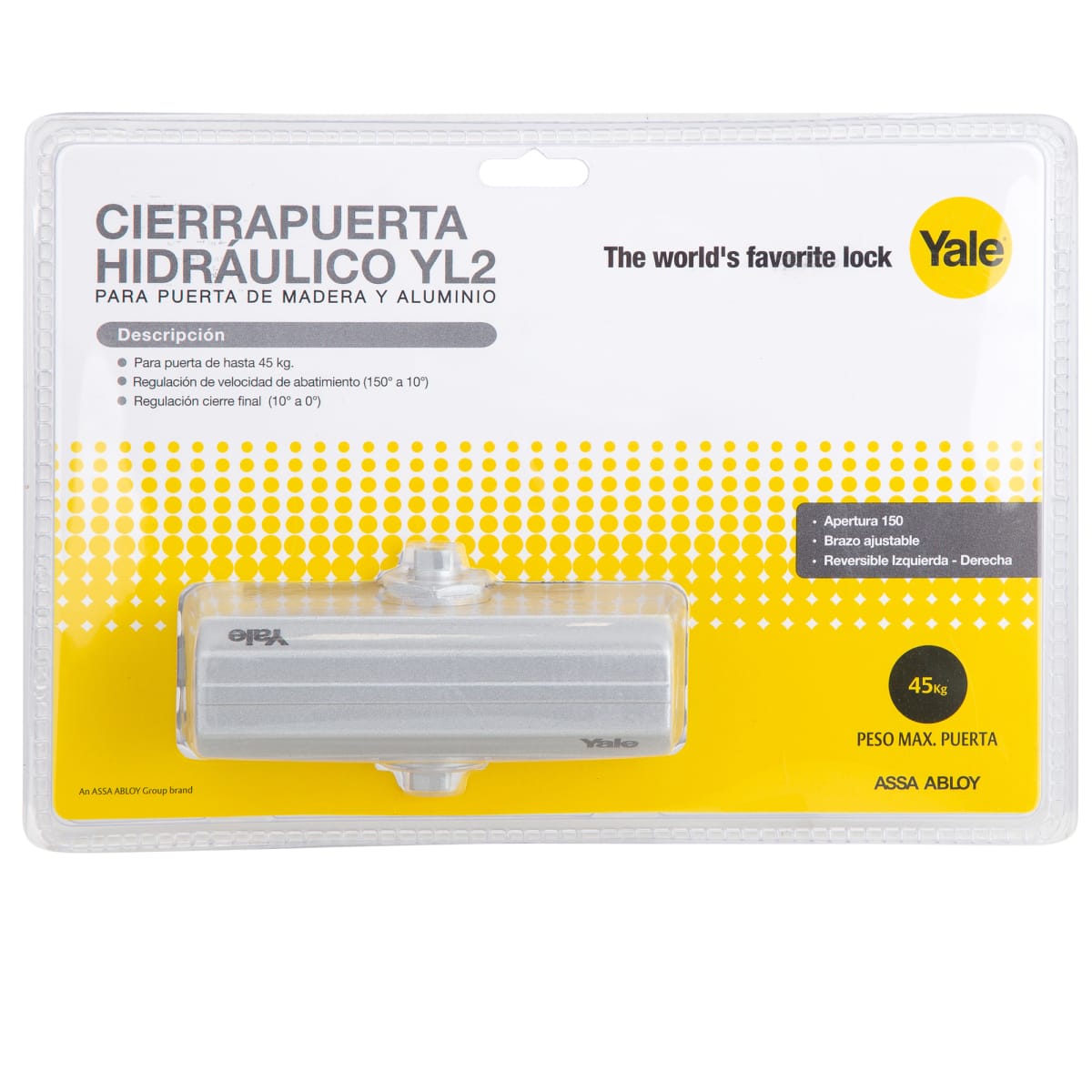 CIERRAPUERTA HIDRAULICA SILVER YALE YL2 45KG7