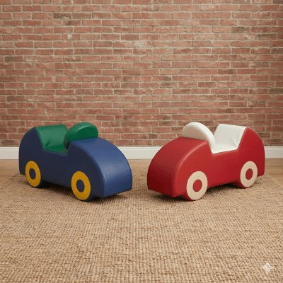 Autos de espuma para estimulación infantil1