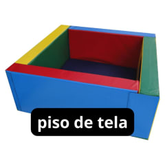 Piscina de Pelotas Cuadrada Infantil Piso de Tela