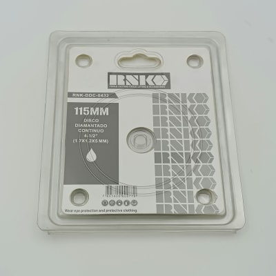 DISCO DIAMANTADO CONTINUO 4-1/2 (1.7X1.2X7 MM.). RNK