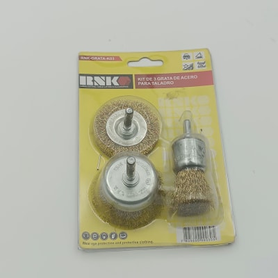 KIT DE 3 GRATA DE ACERO PARA TALADRO, RNK, (25/50 MM)