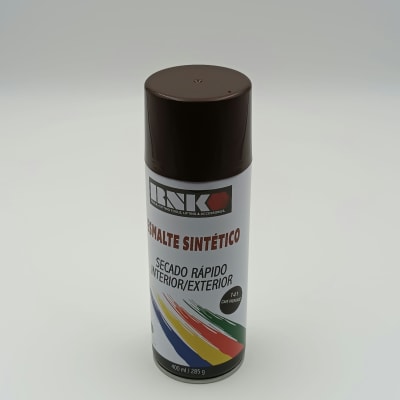 ESMALTE SINTETICO RNK EN SPRY COLOR CAFÉ PROFUNDO #141 LATA DE 285 G. / 400 Ml.
