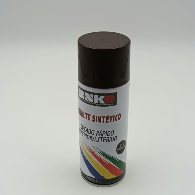 ESMALTE SINTETICO RNK EN SPRY COLOR CAFÉ SUAVE #135 LATA DE 285 G. / 400 Ml.