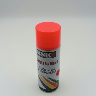 ESMALTE SINTETICO RNK EN SPRY COLOR ROJO FLUORECENTE #1001 LATA DE 285 G. / 400 Ml.