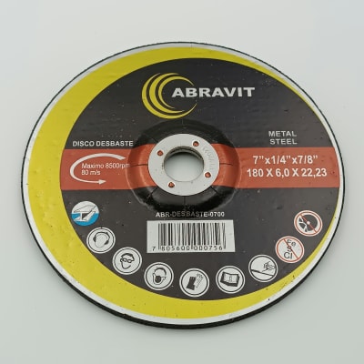 DESBASTE 7 X 1/4 X 7/8 (180X6.0X22.23). ABRAVIT