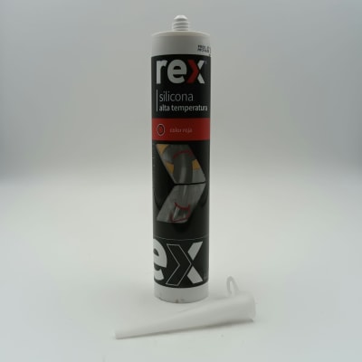 REX SILICONA ALTA TEMP ROJO. CARTUCHO 300 ML