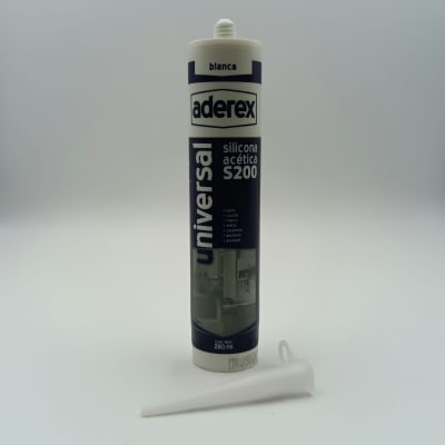 REX SILICONA ACÉTICA. BLANCA. CARTUCHO 300 ML