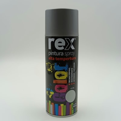 REX PINTURA SPRAY ALTA TEMPERATURA. ALUMINIO. 400 ML