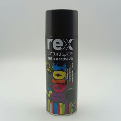 REX PINTURA SPRAY ANTICORROSIVO NEGRO. 300 ML