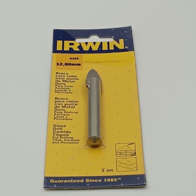 BROCA PARA VIDRIO Y CERAMICA 12 MM.. IRWIN 2153