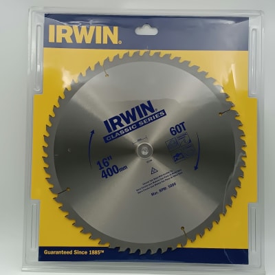 DISCO SIERRA CIRCULAR IRWIN 16 X 60 CORTE TRANSVERSAL. 15196