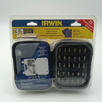 JUEGO DE 31 PUNTAS DE INSERCIÓN CON SOPORTE MAGNETICO IRWIN