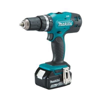 TALADRO DE PERCUSION INALAMBRICO 13mm (1/2 PULGADAS) 18V SIN BATERIA, SIN CARGADOR. MAKITA DHP453Z