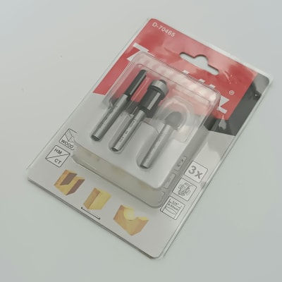 SET 3 FRESAS TOMA 1/4 .MAKITA D-70465