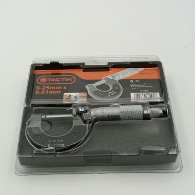 MICROMETRO EXTERNO 0-25 MM. X 0,01 MM. TACTIX 245311 HT-2016-401
