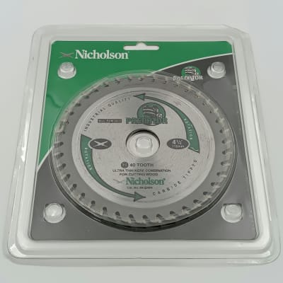DISCO DE SIERRA CIRCULAR 4.1/2/115MM 40D MADERA , NICHOLSON 841240N