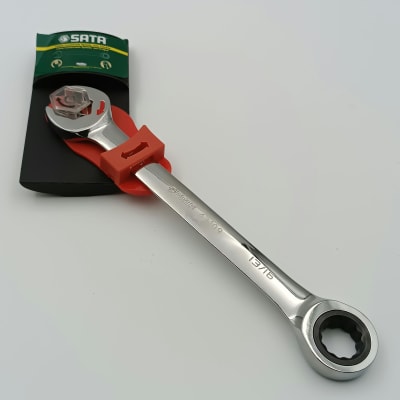 LLAVE COMBINADA CON CRIQUE Y FIJA CON SISTEMA RAPIDO 13/16, 43109 SATA