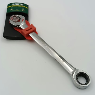 LLAVE COMBINADA CON CRIQUE Y FIJA CON SISTEMA RAPIDO 7/8, 43110 SATA
