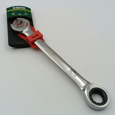 LLAVE COMBINADA CON CRIQUE Y FIJA CON SISTEMA RAPIDO 15/16, 43111 SATA