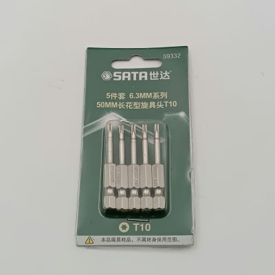 5 UNIDADES - PUNTA TORX 1/4X50 MM X T10 SATA, 59332