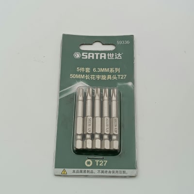 5 UNIDADES - PUNTA TORX 1/4X50 MM X T27 SATA, 593361
