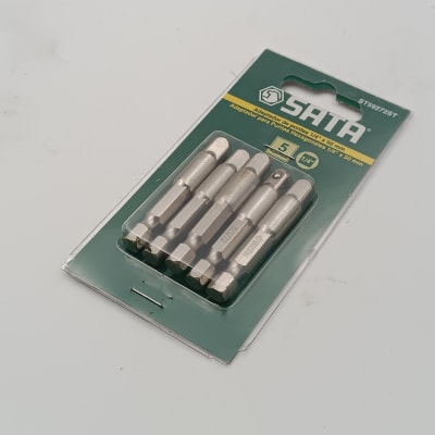 5 PIEZAS ADAPTADOR PUNTA HEXAGONAL 1/4  (50 MM.)1