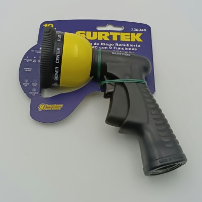 PISTOLA PARA RIEGO 9 FUNCIONES METALICA. -130348-SURTEK-193.1