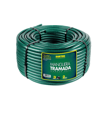 MANGUERA EN ROLLO VERDE DE 3 CAPAS Ø 1 X 100 MT. -M1T100-SURTEK-206.