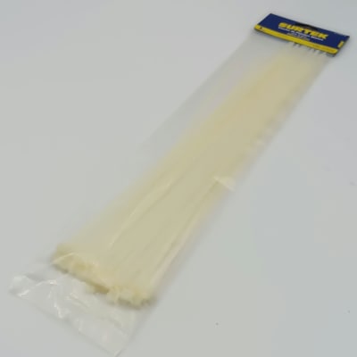 BOLSA (25 UN) AMARRA PLASTICA BLANCO 368 X 4.6 MM 114214. SURTEK 266.