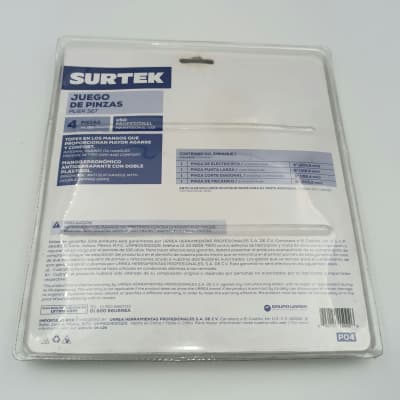 JUEGO DE 4 ALICATES (PARA ELECTRICISTA) P04 - SURTEK-