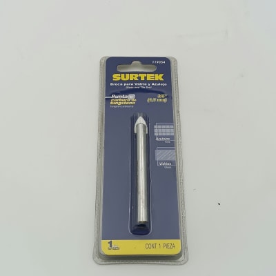 BROCA PARA VIDRIO Y AZULEJO DE Ø 3/8. -119354-SURTEK-23.