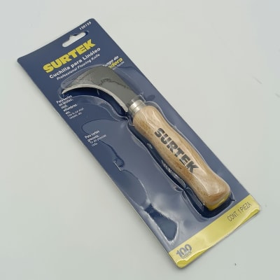 CUCHILLO PARA LINOLEO MANGO MADERA 8. -120125-SURTEK-43.1