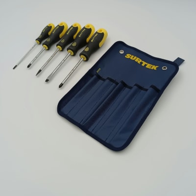 JUEGO DE 5 DESTORNILLADORES (CON ESTUCHE) D200C - SURTEK-1