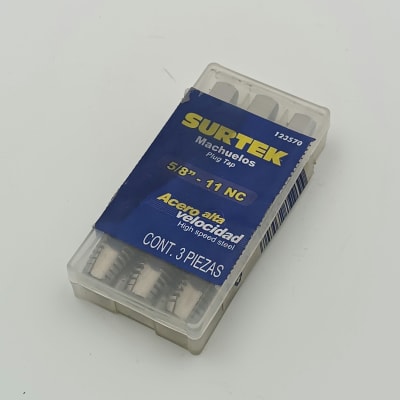 JUEGO DE TRES MACHOS ACERO ALTA VELOCIDAD Ø 5/8-11. -123570-SURTEK-98.1