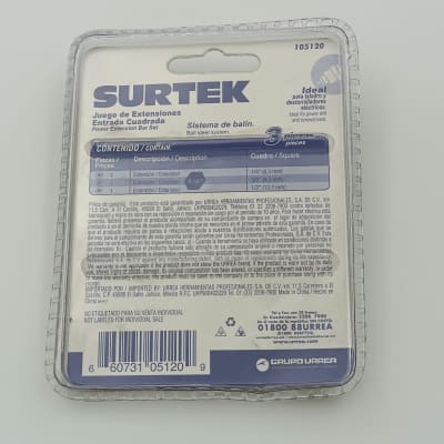 JUEGO DE TRES ADAPTADORES ENTRADA CUADRADA. -105120-SURTEK-126.
