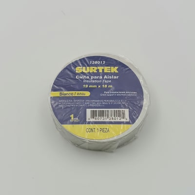 CINTA PARA AISLAR BLANCA 18 MTS. -138012-SURTEK-2601