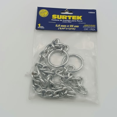 CADENA DE CASTIGO PARA PERRO 3.5 MM X 55 CM. -150844-SURTEK-270.1