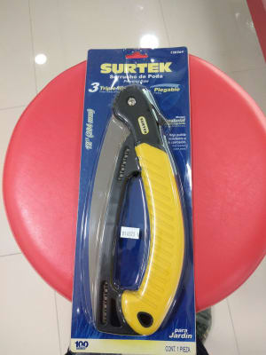 SERRUCHO DE PODA CON MANGO PLASTICO PLEGABLE 12. 120264-SURTEK