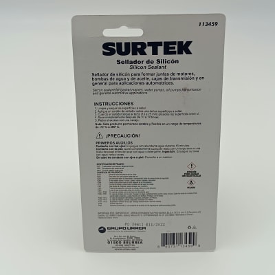 SILICONA PARA ALTA TEMPERATURA COLOR ROJO 70 Gr. 113459. SURTEK1