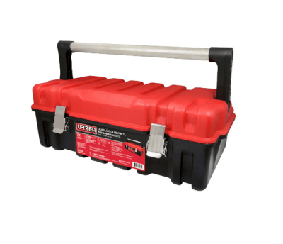 CAJA PORTA HERRAMIENTAS 21 (HEAVY DUTY). CON BROCHE METALICO COMPACTA ROJA - CPUC20R -URREA-