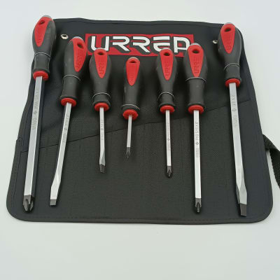JUEGO 7 PIEZAS DE DESTORNILLADORES DE GOLPE. PUNTA PLANA Y PHILLIPS. 9100GC -URREA-1