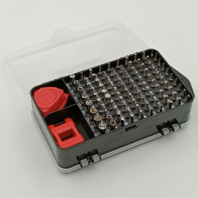 JUEGO DE 117 PIEZAS PUNTAS DE PRECISION PARA REPARACION DE EQUIPOS ELECTRONICOS JDPU117 - URREA-