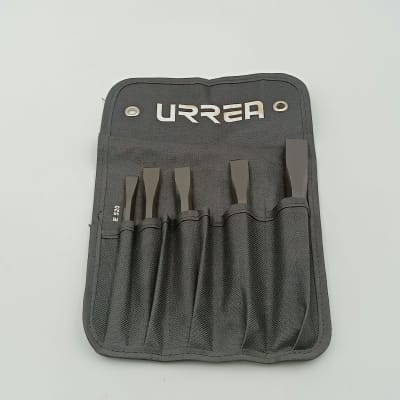 JUEGO DE CINCELES. 5 PIEZAS: 1/4 A 1/2 - 86C -URREA-