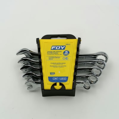 JUEGO DE 5 LLAVES COMBINADA MILIMETRICAS 8-13 MM. -140451-FOY-1