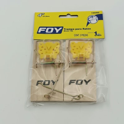 2 TRAMPA PARA RATONES DE 4.5 X 10 CM. -144460-FOY-