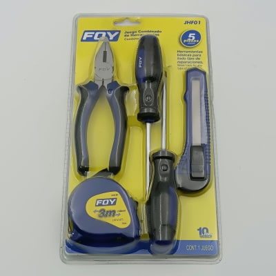 JUEGO DE HERRAMIENTAS COMBINADAS. 5 PIEZAS. JHF01-FOY-