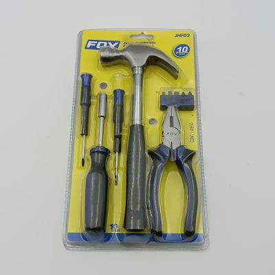 JUEGO DE HERRAMIENTAS COMBINADAS. 10 PIEZAS. JHF02-FOY-1