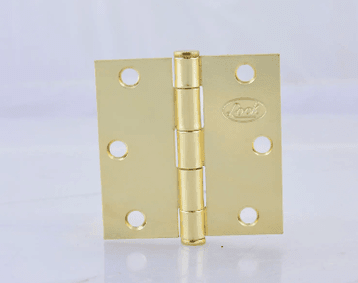 BISAGRA CUADRADA PLANA LATON BRILLANTE 3 X 3. -LBC30LB-LOCK-