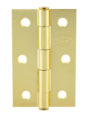 BISAGRA LARGA PLANA LATON BRILLANTE 3.5 X 2.52. -LBA35LB-LOCK-