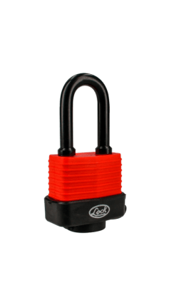 CANDADO IMPERMEABLE LARGO. LLAVE ESTANDAR DE 40 MM. -C25L40-LOCK-1